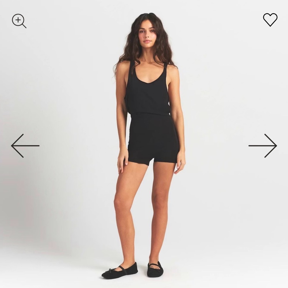 SKIMS Worn in Jersey Heart Romper Medium